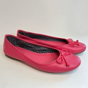 Talbots pink leather ballet flats size 7.5